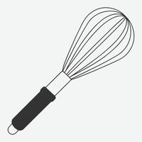 WHISK--KITCHENWARE-SKETCH LINE ART MASTERPIECE vector