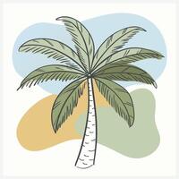 Stunning Illustration of the Unique Banaba Palm vector