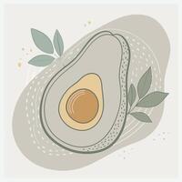 Vibrant Avocado Illustration vector