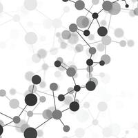 Gray and white technology background image Line design for communication connections in digital systems Hi-tech technology pattern vector