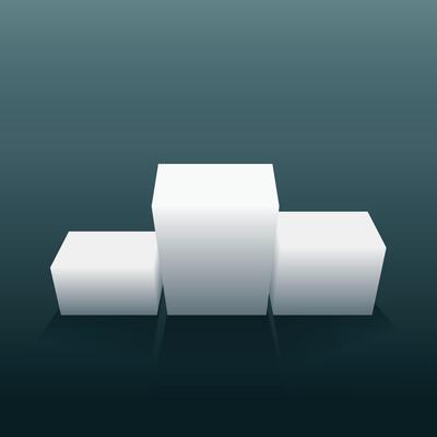 3d black gray cube and box podium minimal scene studio background. Abstract 3d geometric shape object illustration render. Display for online business product.