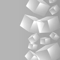 Abstract white and gray square tech pattern design of technology with halftone template. Pattern design of digital design background. illustration vector
