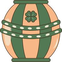 Happy St. Patrick's Day Elements on White Background. Isolated Element in Cartoon Style. vector