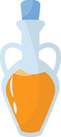 Magic Potion Bottle with Elixir. Illustration in Cartoon Design. vector