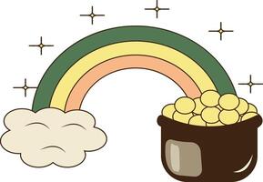 Happy St. Patrick's Day Elements on White Background. Isolated Element in Cartoon Style. vector