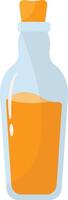 Magic Potion Bottle with Elixir. Illustration in Cartoon Design. vector