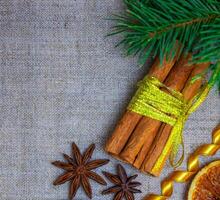 New Year and Christmas background and frame for the design of banners and postcards, as well as for any design on the theme of Christmas and New Year. photo