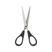 open scissor in white background icon vector