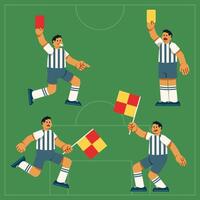 Referee Leader Of Game Character vector