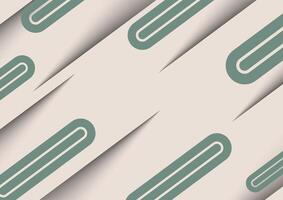 Abstract background with green paper shade vector