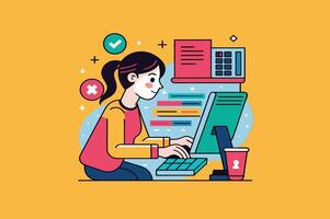 Coding Silhouette Style T Shirt Design vector