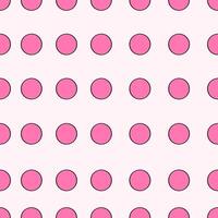 cute pink classic polka dots pattern. vector