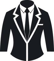 Business suit silhouette design with a white background vector