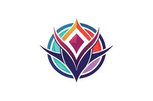Abstract Logo Style With White Background vector