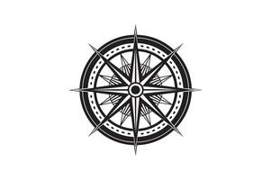 Compass Icons Silhouette Style With White Background vector