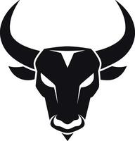 Bull head logo design inspiration vector