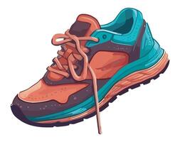 An illustration of a running shoe vector