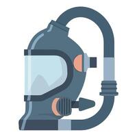 A gas mask on a white background vector