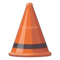 A traffic cone on a white background vector