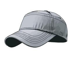 A baseball cap with a gray background vector