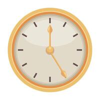 A clock icon on a white background vector