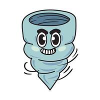 A cartoon character with a smile on its face vector