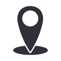 A location marker icon on a white background vector