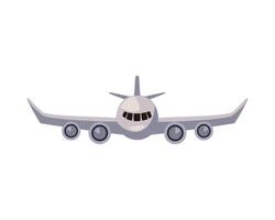 Airplane icon in flat style on white background vector