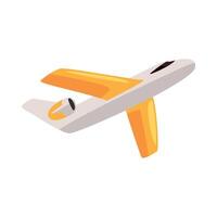 Airplane icon in flat style on white background vector