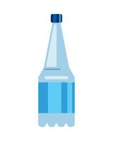 A bottle of water is shown on a white background vector