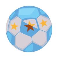 A soccer ball with stars on it vector