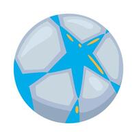 A soccer ball with a star on it vector