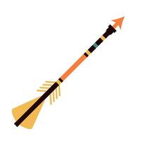 An arrow with a bow and arrow on it vector