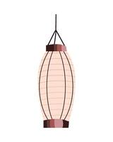 Paper lantern hanging on a white background vector