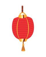 Chinese lantern illustration isolated on white background vector