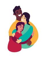 Family hugging, hugging, hugging, hugging, hugging, hugging, hugging, hugging, hugging, vector