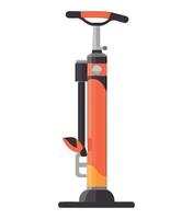 A bicycle pump with a handle on it vector