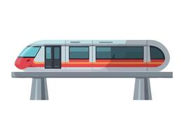A train is on a track and is moving forward vector