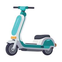 Electric scooter illustration isolated on white background vector