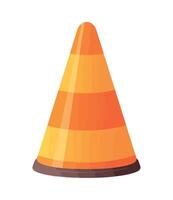 A traffic cone on a white background vector