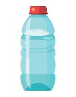 A plastic bottle with water inside vector