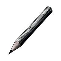 A pencil is shown on a white background vector