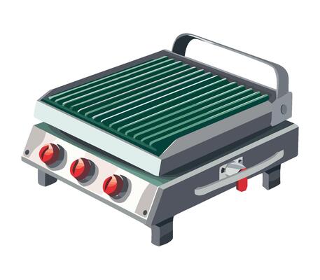 A grill with a grill pan on it