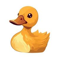 A cartoon duck on a white background vector