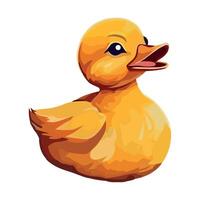 A cartoon duck on a white background vector