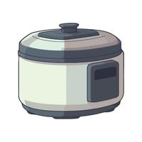 Rice cooker icon illustration on white background vector