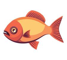 Fish illustration isolated on white background vector