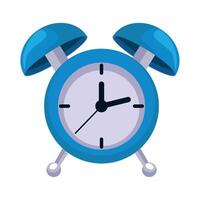 An alarm clock on a white background vector