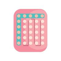 A pink and blue square with dots on it vector