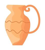 Ancient greek vase icon illustration vector